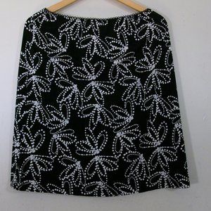 Volume One Printed White on Black Skirt